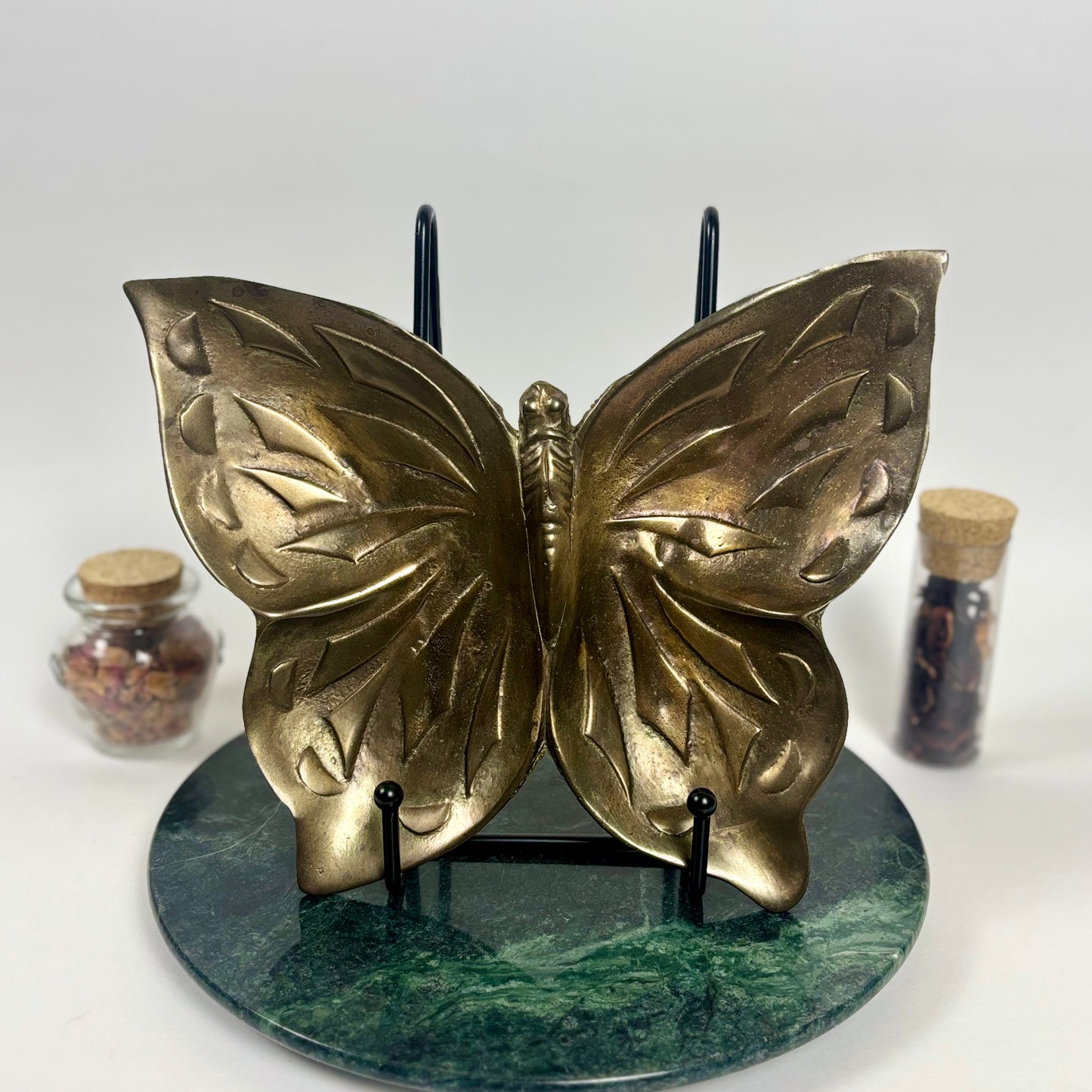 Solid Brass Vintage Butterfly |⋆˙⟡| Trinket Dish Catchall