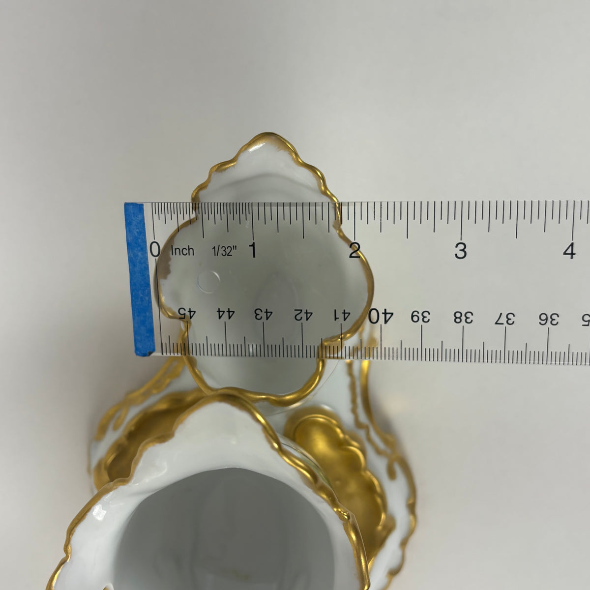 Antique Porcelain Holly Berry Desk Set |⋆˙⟡| Gold Gilt French Porcelain