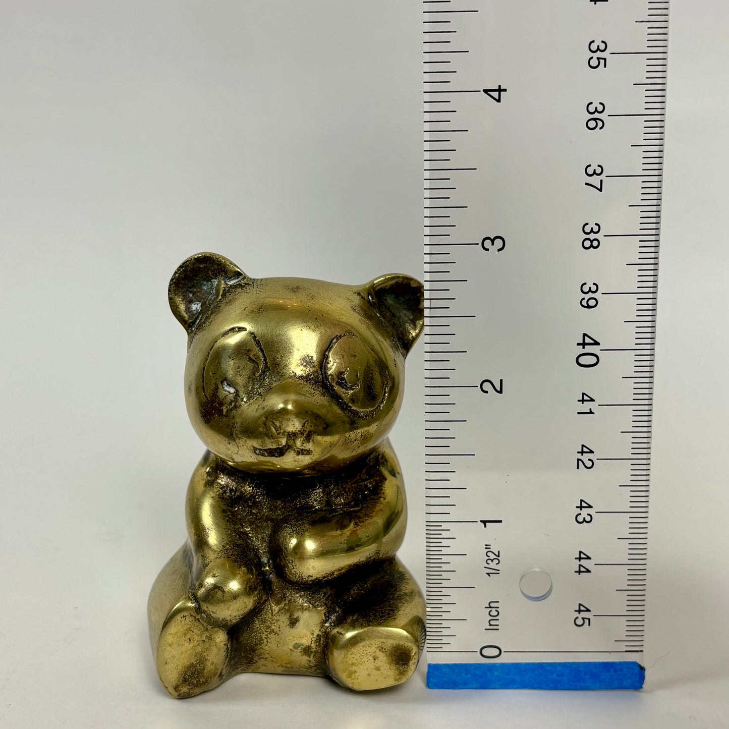Vintage Solid Brass Panda Bear |⋆˙⟡| Figurine Paperweight