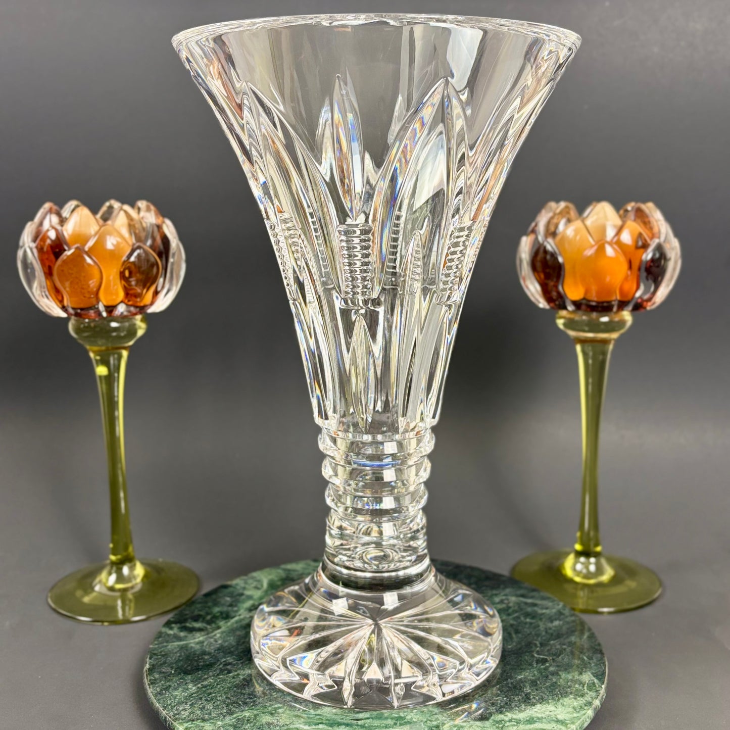 Waterford Crystal Leenane Vase |⋆˙⟡| Footed Flared Vase