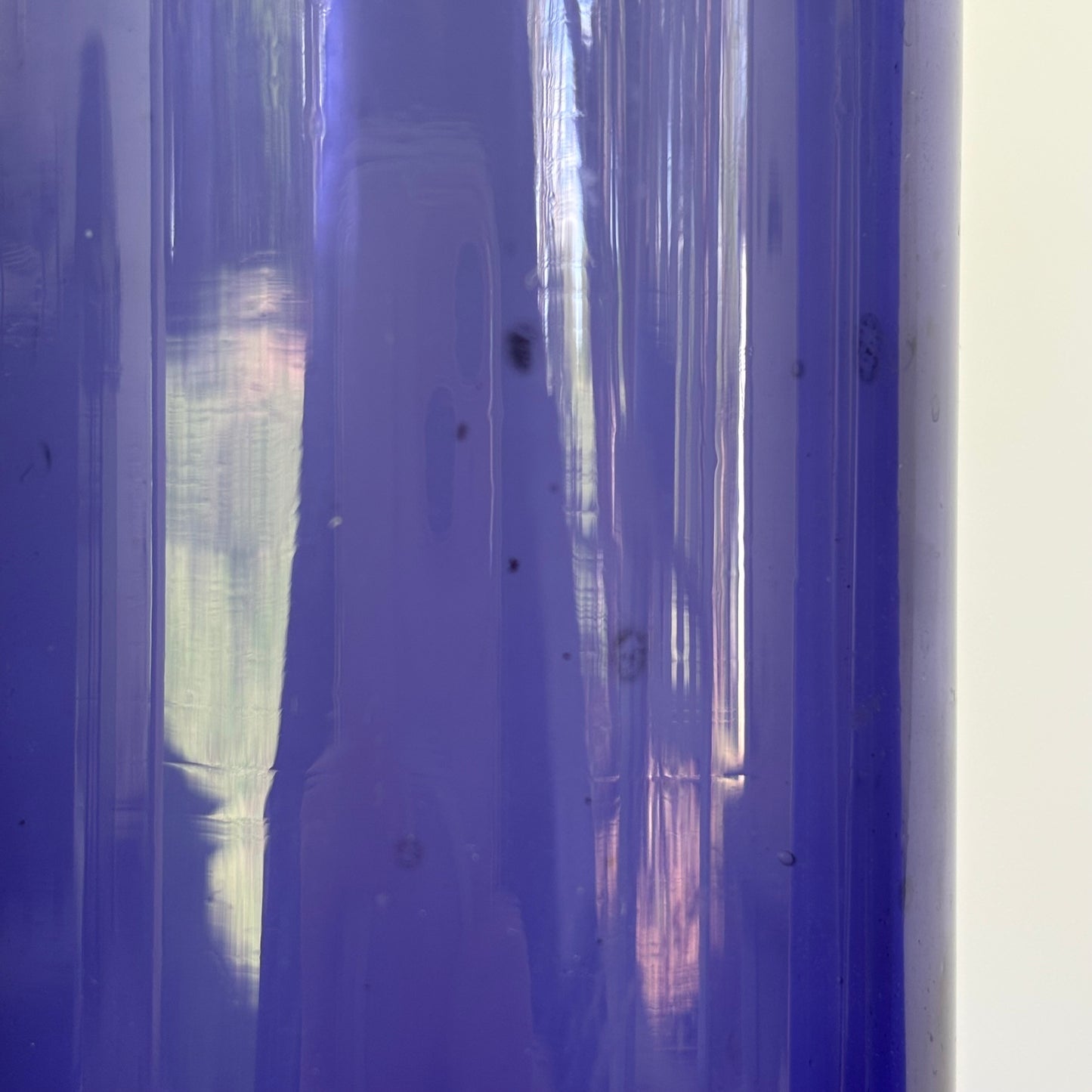 Vintage Cobalt Blue & Magenta Art Glass Bottle Vase Collection |⋆˙⟡ | Mid Century / Boho Eclectic Decor Set of 5