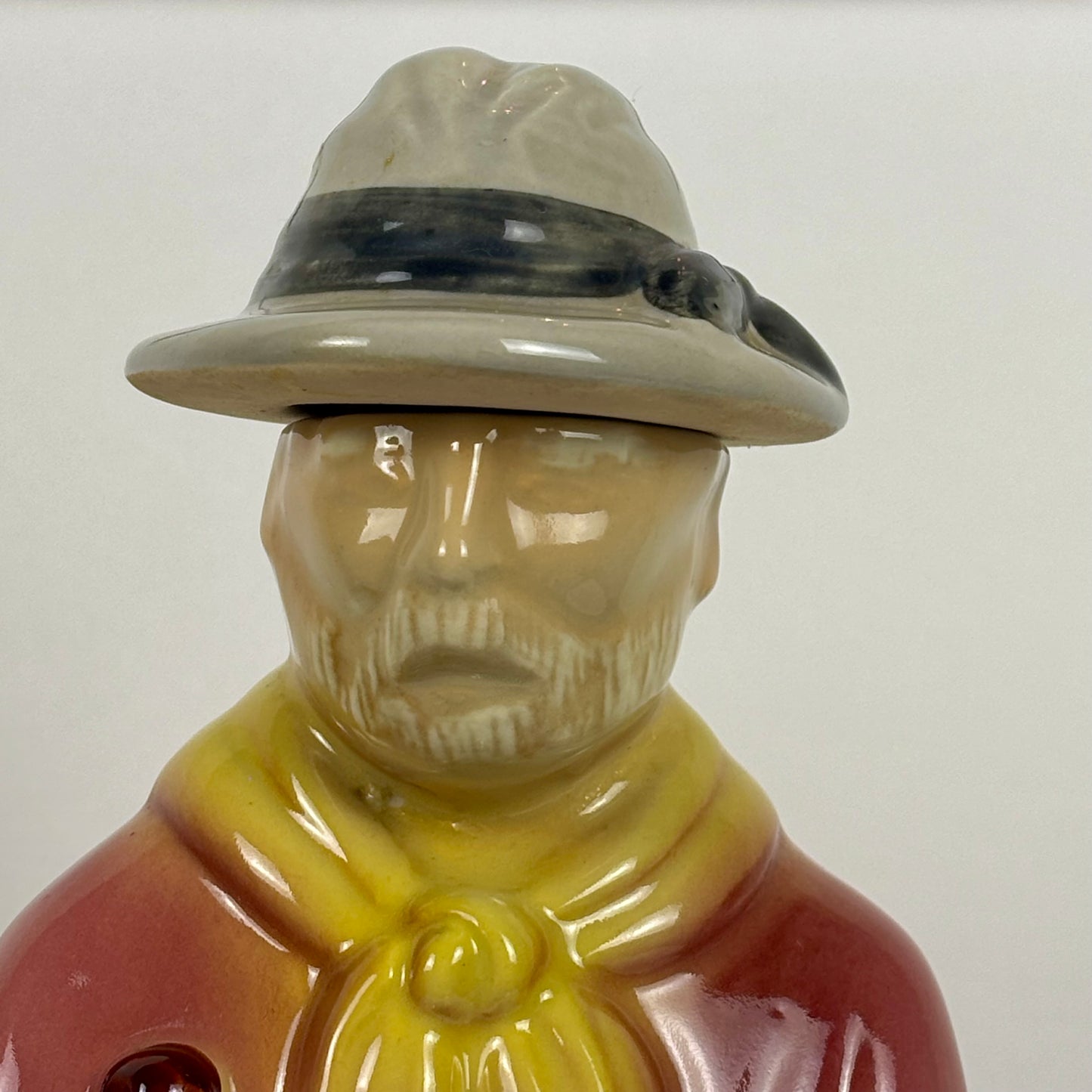 Vintage Ezra Brooks 12 Year Bourbon Gold Prospector |⋆˙⟡|Empty Ceramic Decanter w/ Stopper