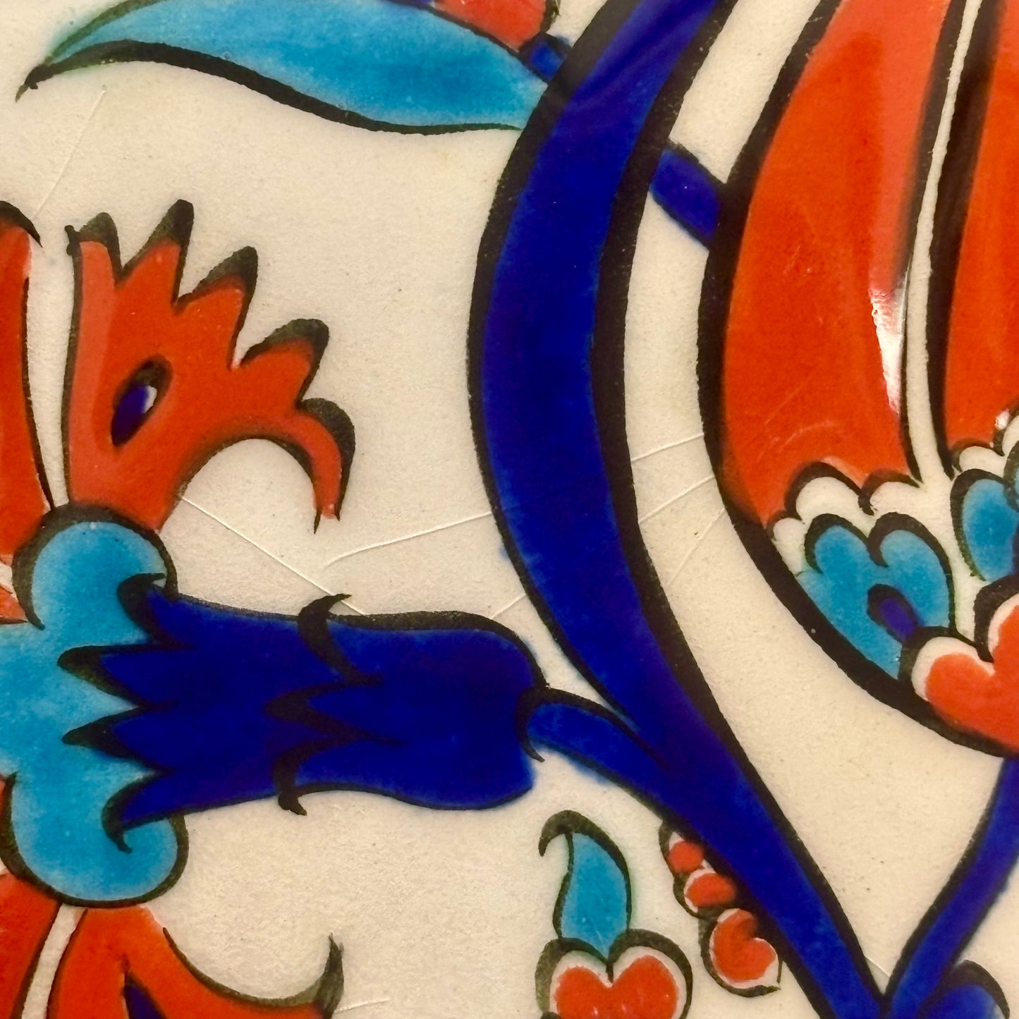 Handmade Turkish Ceramic Tiles ⋆˙⟡ Kütahya Fettah Tile & Floral Tile