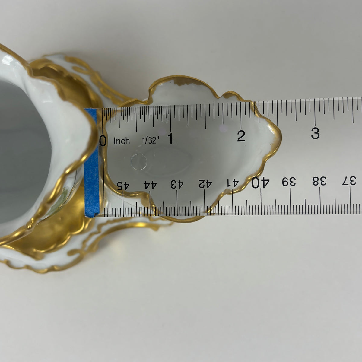 Antique Porcelain Holly Berry Desk Set |⋆˙⟡| Gold Gilt French Porcelain