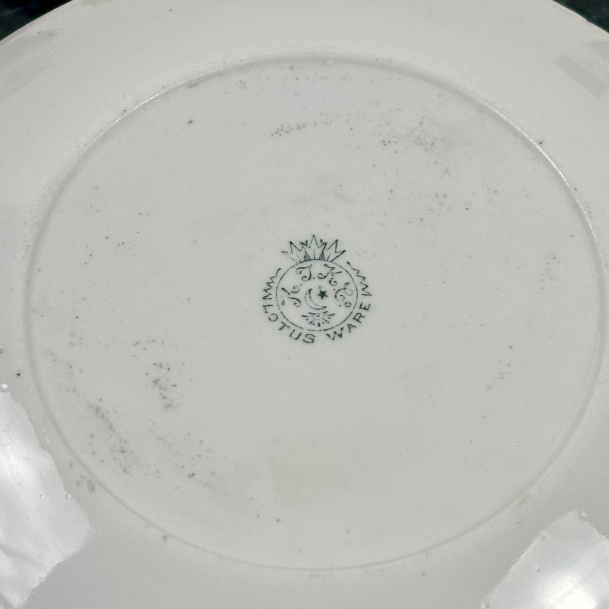 RARE Antique KT&K Lotus Ware |⋆˙⟡| Pink & Gold Porcelain Covered Dresser Box