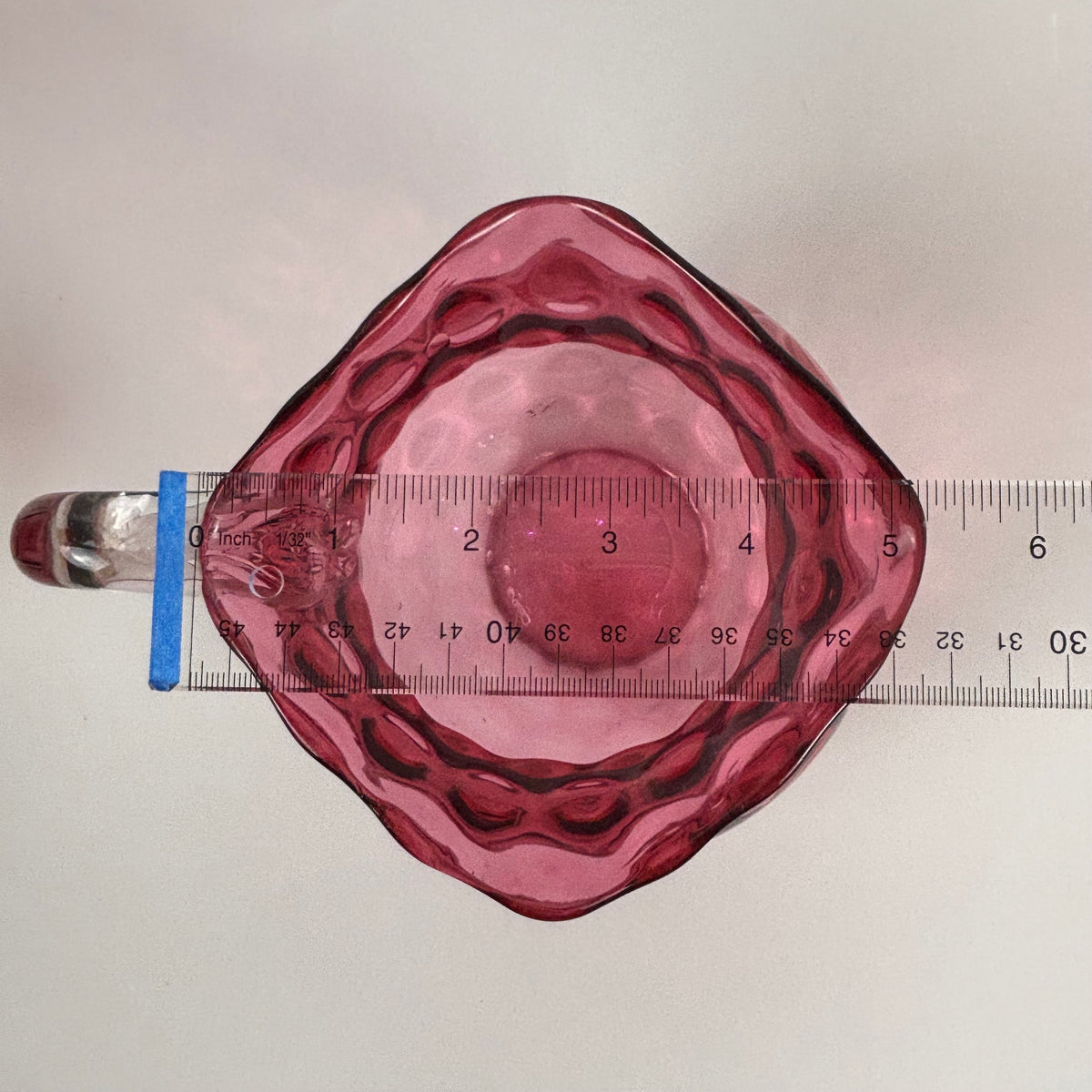 Antique Cranberry & Rubina Coin Dot, Spot Optic Glass |⋆˙⟡| Pitcher & Tumbler Set