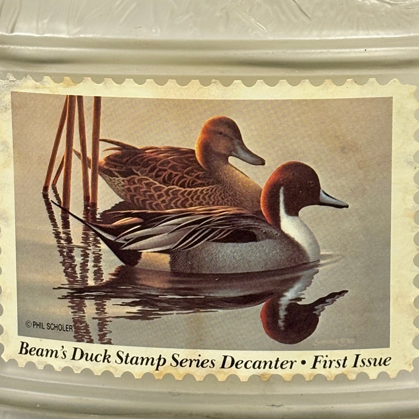 Vintage Jim Beam Duck Stamp Series Pintail Decanter |⋆˙⟡| First Issue Wildlife Bourbon Bottle