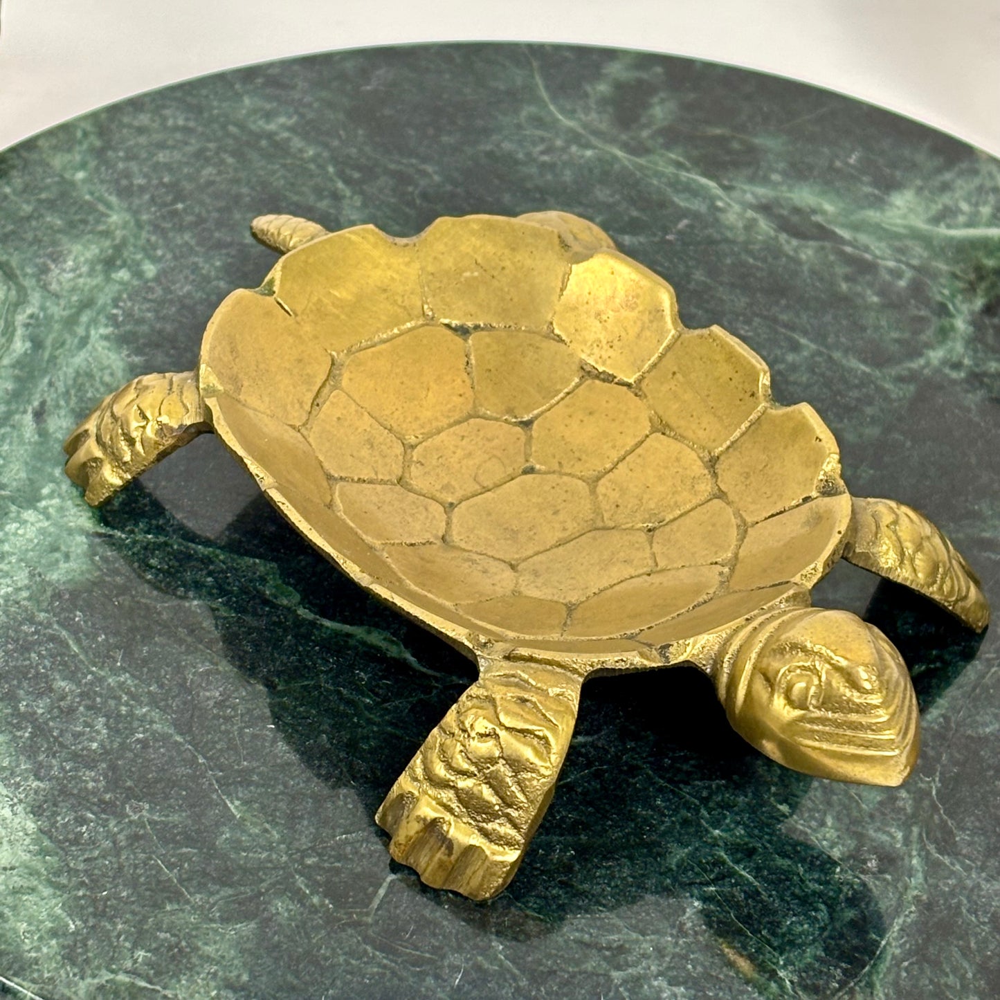 Vintage Brass Sea Turtle Trinket Dish | ⋆˙⟡ | Catchall Bowl, Ring Holder