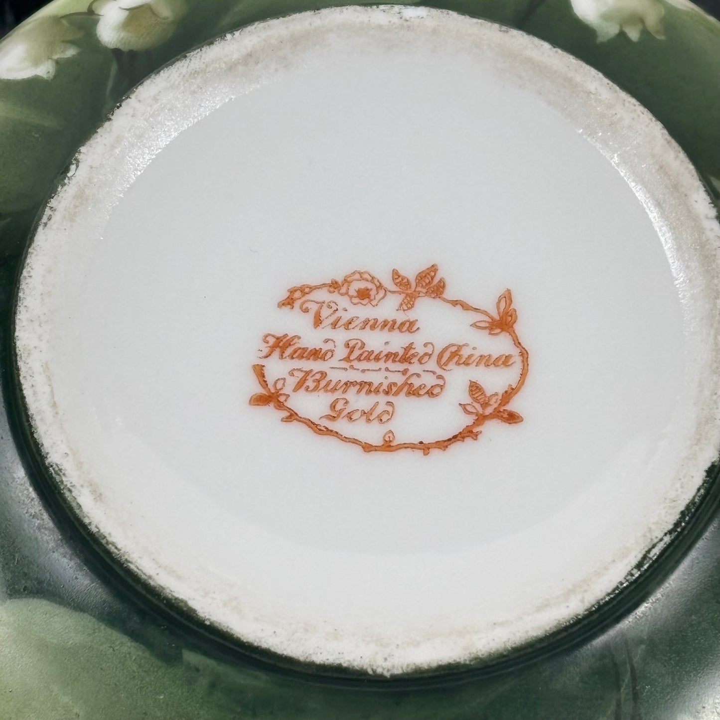 Antique Vienna Hand Painted Lily of the Valley Porcelain Trinket Box |⋆˙⟡| Vanity Decor, Jewelry Box