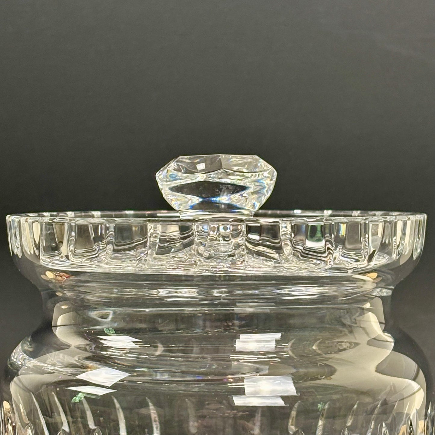 Waterford Crystal Lidded Biscuit Jar | ⋆˙⟡ | Covered Crystal Cookie Jar / Candy Jar