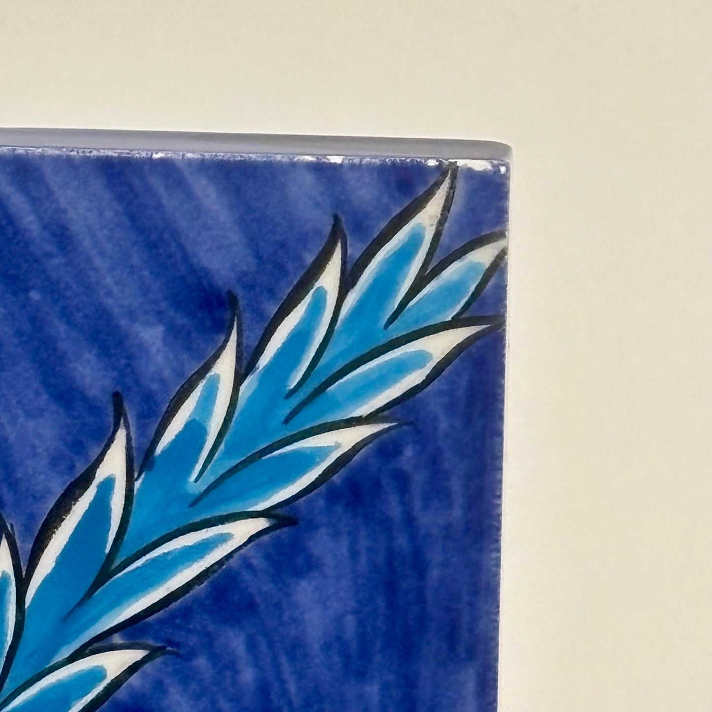 Handmade Turkish Ceramic Tiles, Set of 2 |⋆˙⟡ | Fettah Kütahya Floral Tiles