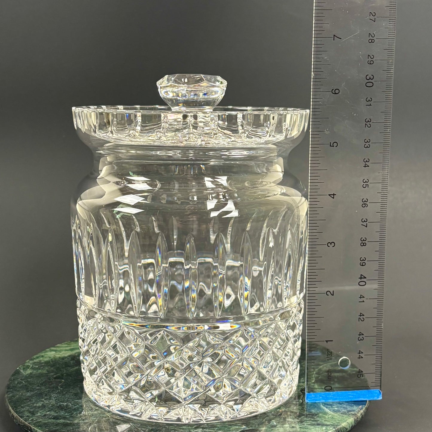 Waterford Crystal Lidded Biscuit Jar | ⋆˙⟡ | Covered Crystal Cookie Jar / Candy Jar