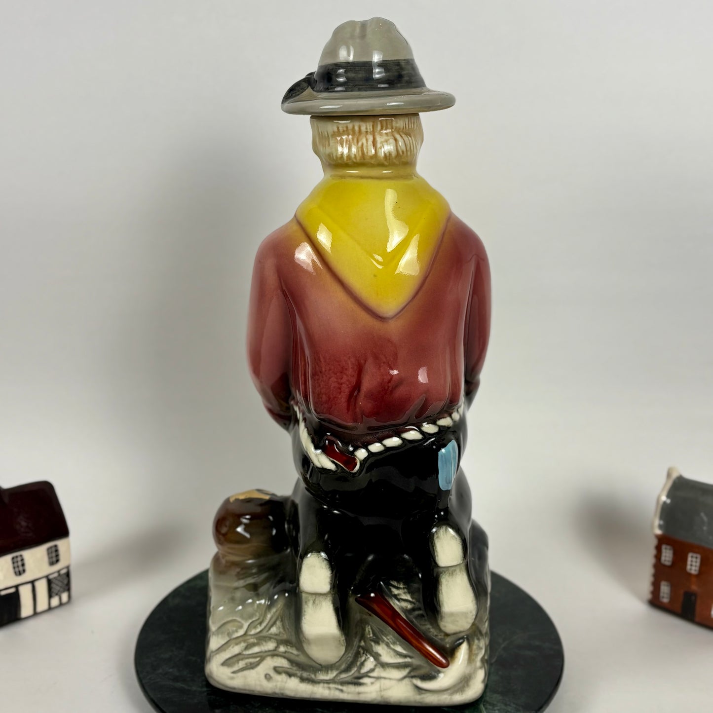 Vintage Ezra Brooks 12 Year Bourbon Gold Prospector |⋆˙⟡|Empty Ceramic Decanter w/ Stopper