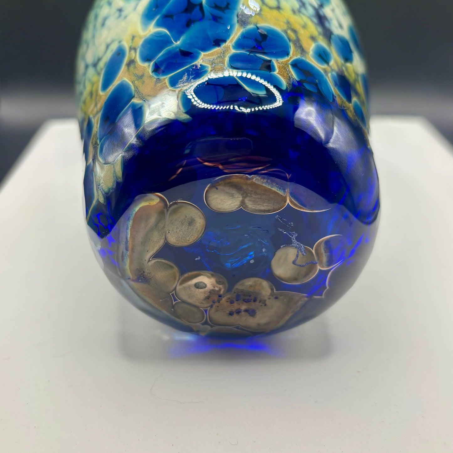 Blue & Green Art Glass Vase ⋆˙⟡