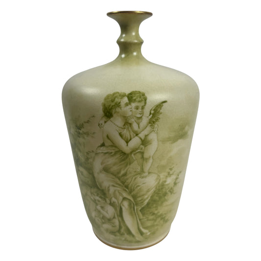 Antique Royal Bonn Germany Vase, c. 1900 |⋆˙⟡| Classical Woman & Cherubs