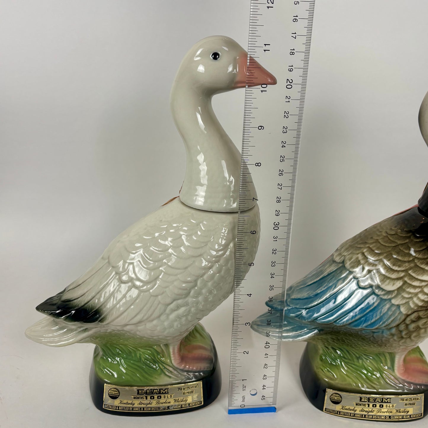 Vintage 1979 James B. Beam Goose Empty Decanter Set |⋆˙⟡| Regal China – Bar Decor