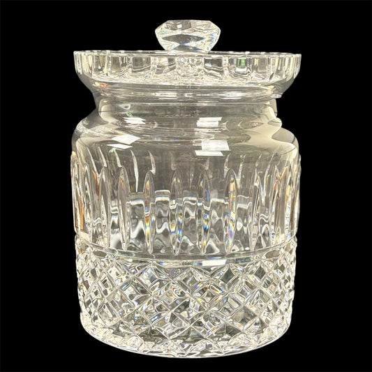 Waterford Crystal Lidded Biscuit Jar | ⋆˙⟡ | Covered Crystal Cookie Jar / Candy Jar
