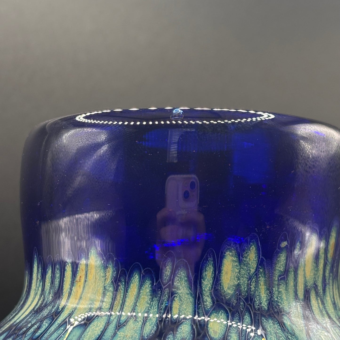 Blue & Green Art Glass Vase ⋆˙⟡