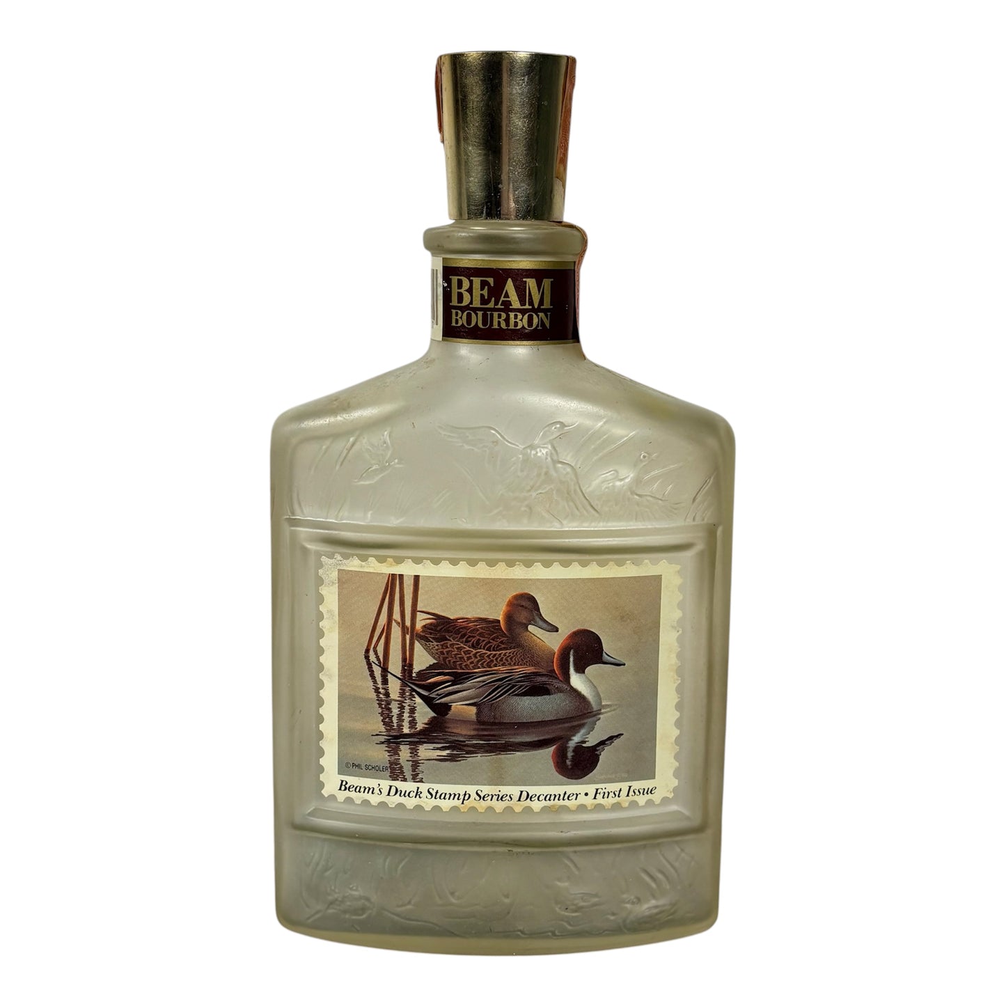 Vintage Jim Beam Duck Stamp Series Pintail Decanter |⋆˙⟡| First Issue Wildlife Bourbon Bottle
