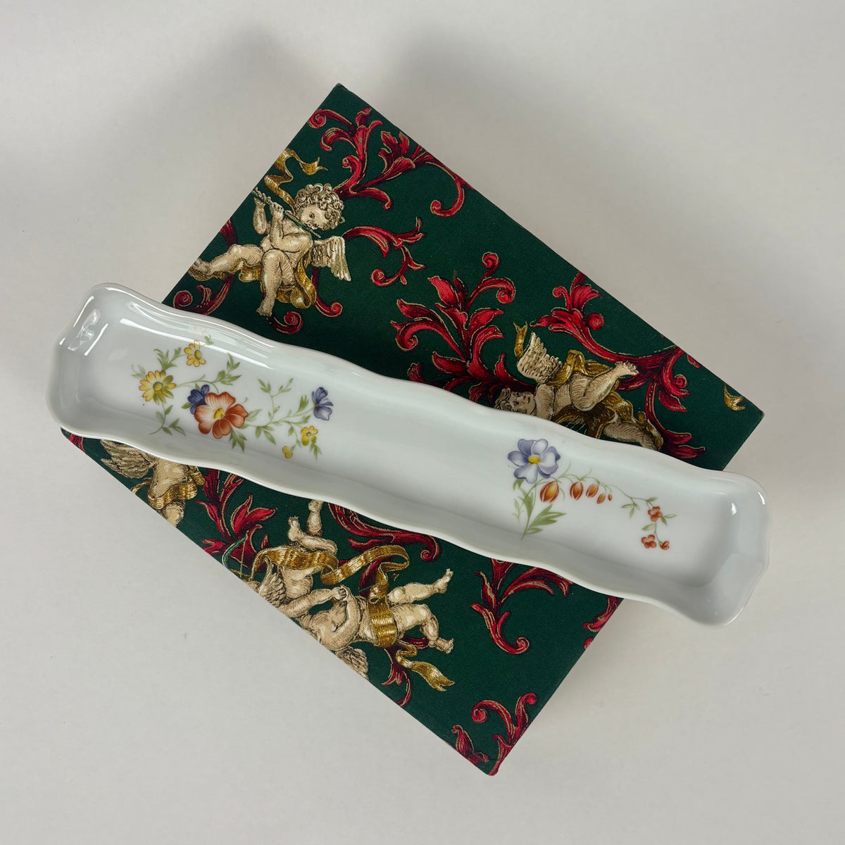Antique André Prévot Limoges Floral Porcelain Tray |⋆˙⟡| French Celery Dish