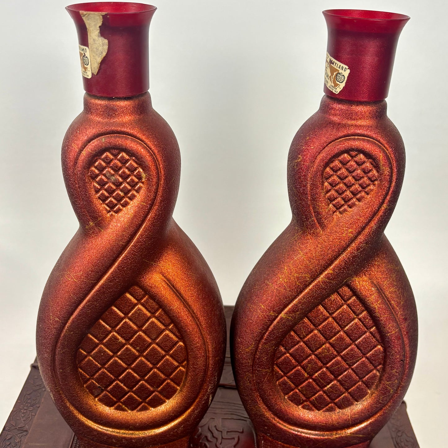 Vintage Manet Art Glass Decanter Set |⋆˙⟡| Gare Saint-Lazare & Boating Party – Pair