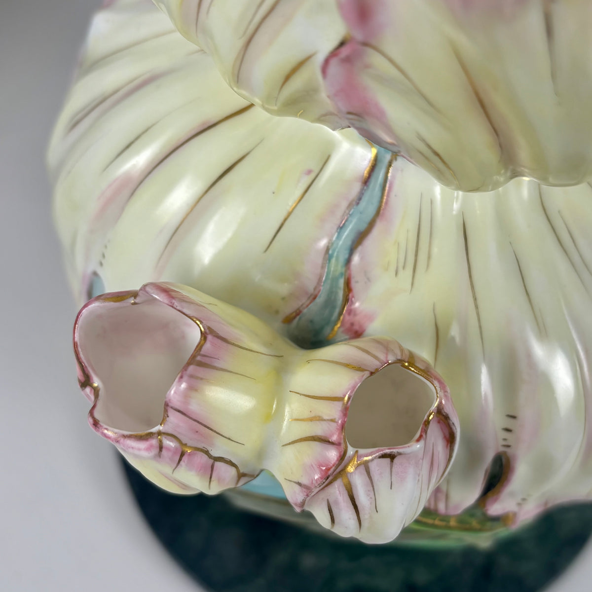 RARE Antique Vance Faience Co. & Wheeling Pottery |⋆˙⟡| Art Nouveau, Majolica Iris Vase