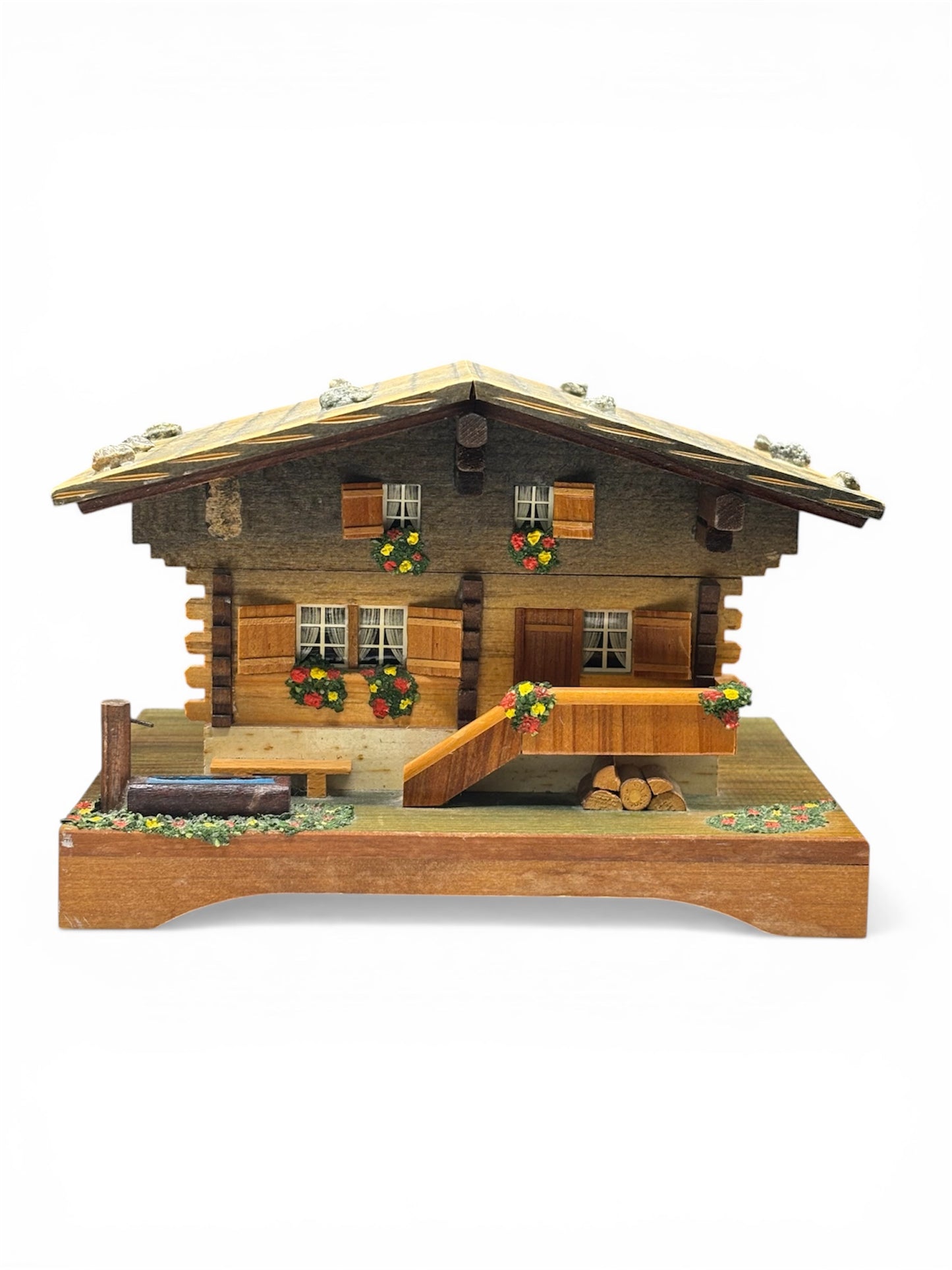 Vintage Swiss Reuge Chalet Music Box ⋆˙⟡ Edelweiss